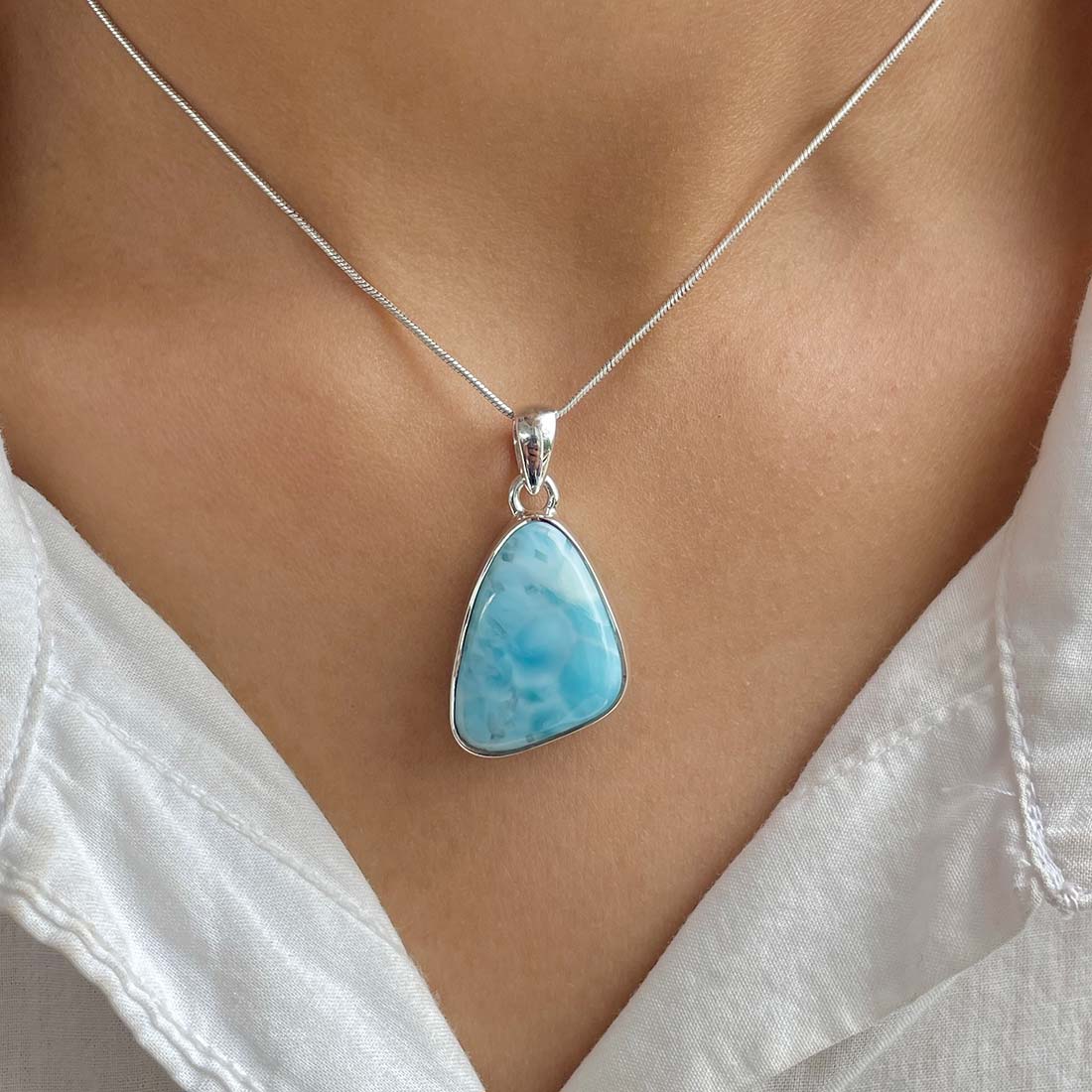 Larimar Pendant-(LAR-P-938.)
