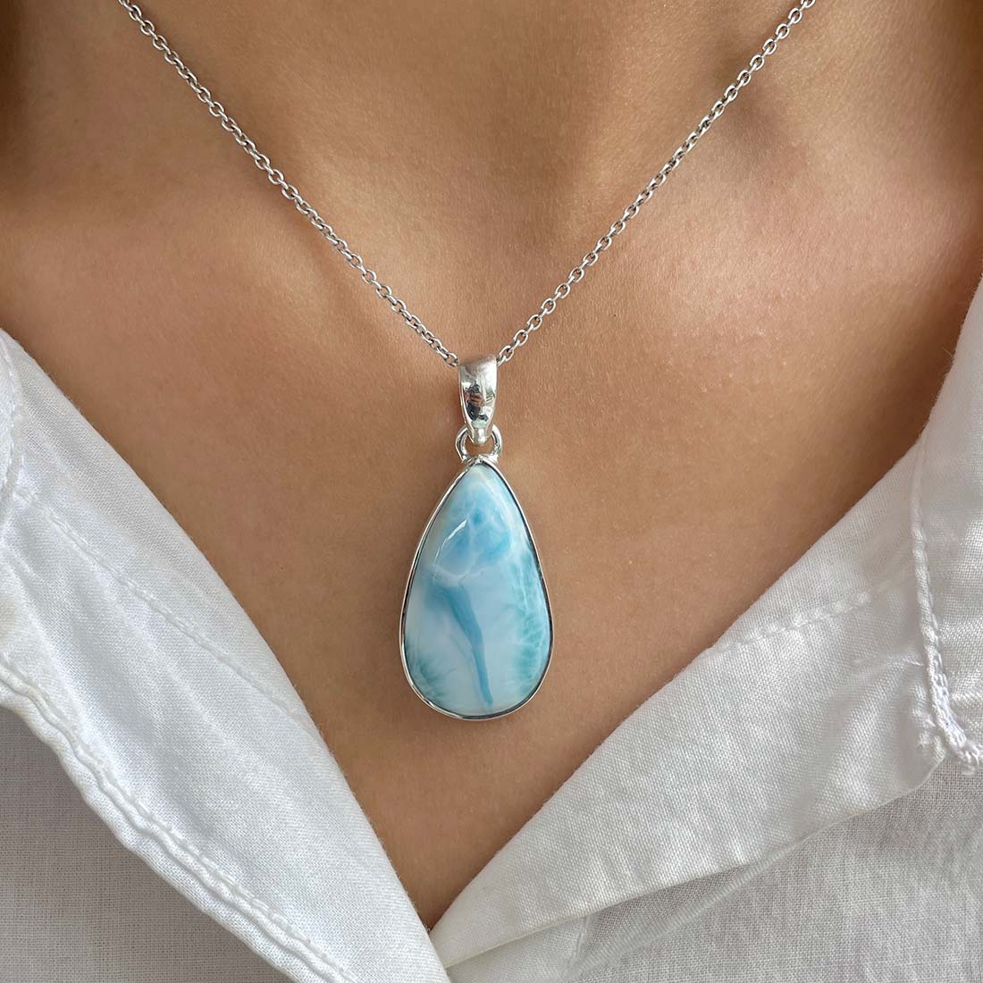 Larimar Pendant-(LAR-P-939.)