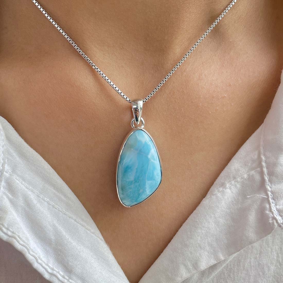 Larimar Pendant-(LAR-P-940.)