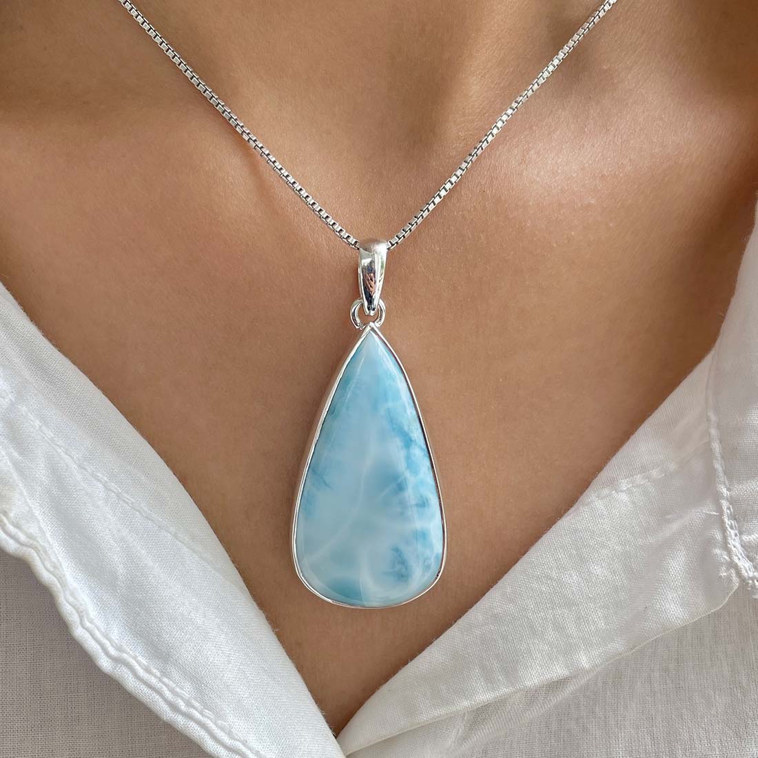 Larimar Pendant-(LAR-P-943.)