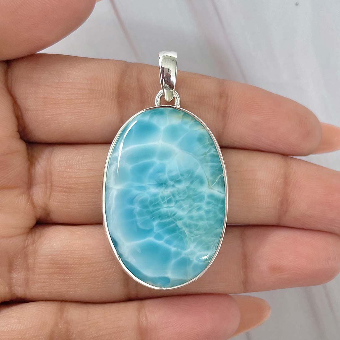 Larimar Pendant-(LAR-P-946.)