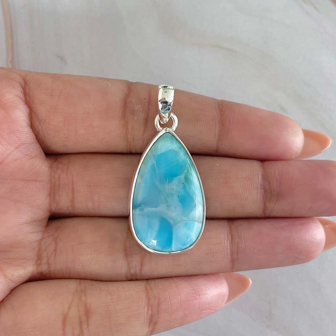 Larimar Pendant-(LAR-P-953.)