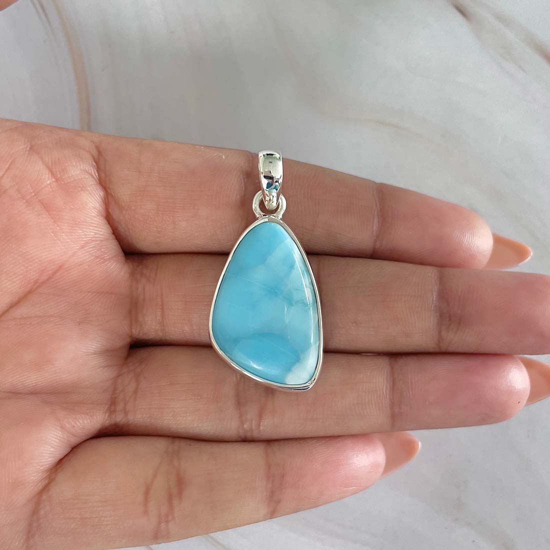 Larimar Pendant-(LAR-P-956.)