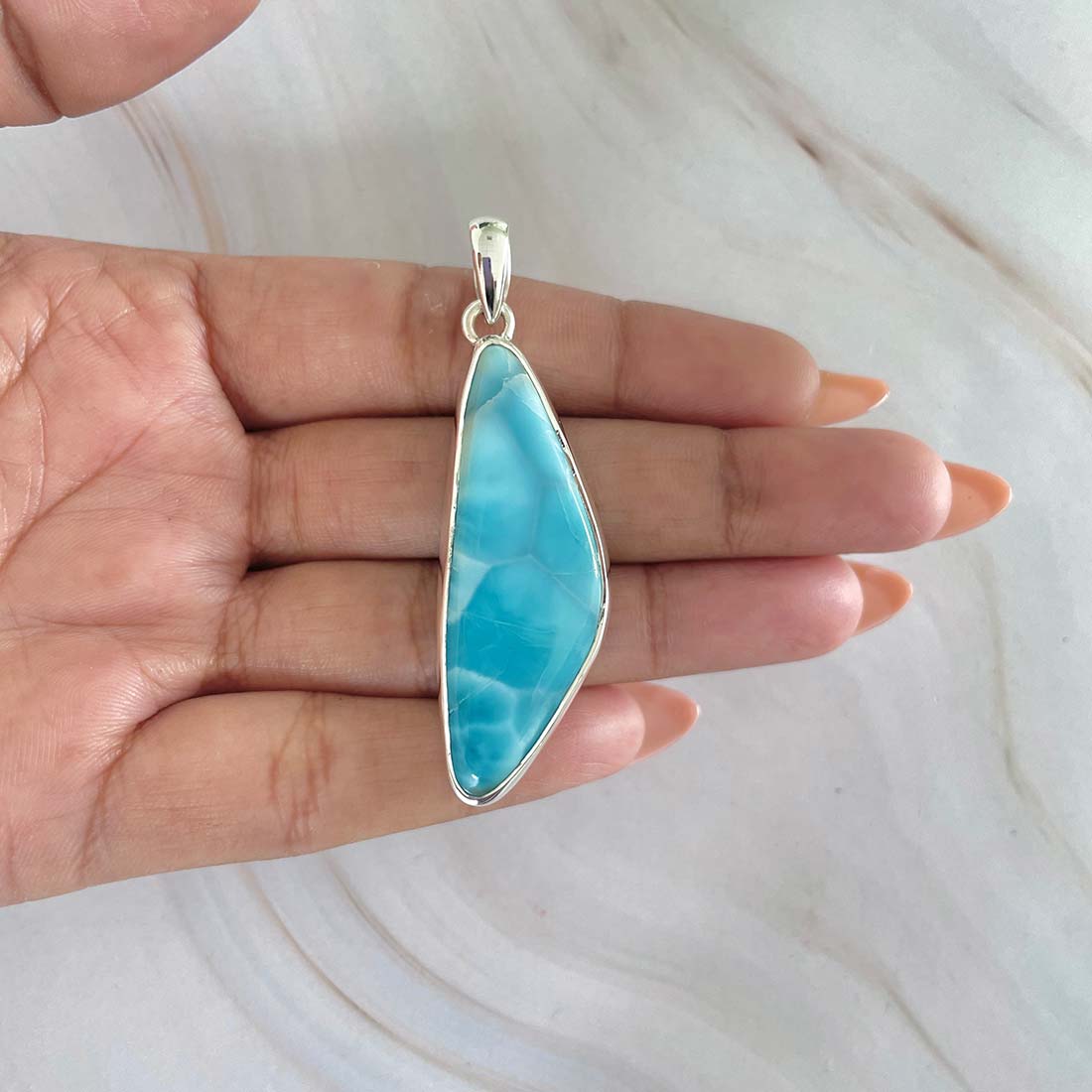 Larimar Pendant-(LAR-P-969.)