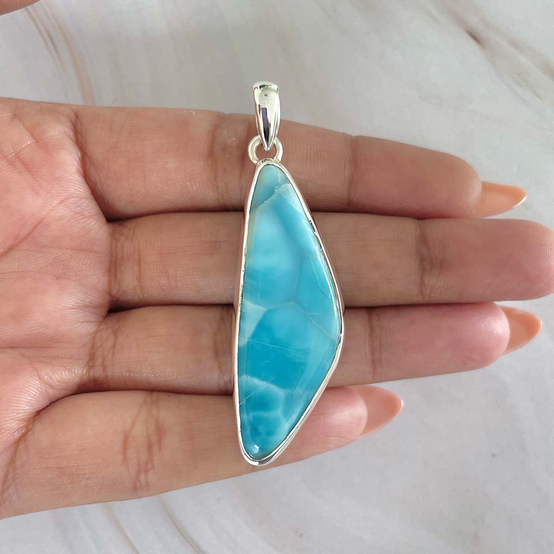 Larimar Pendant-(LAR-P-969.)