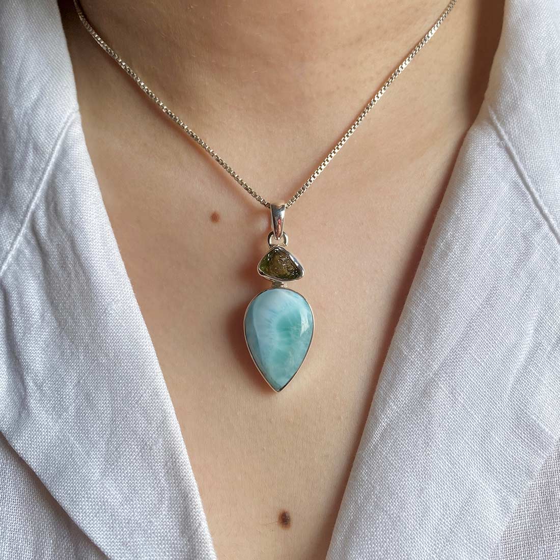 Larimar Pendant-(LAR-P-97.)