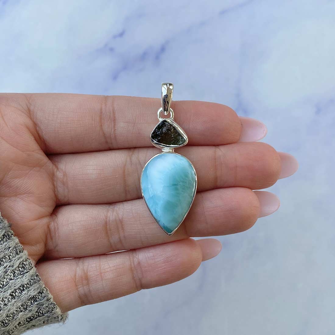 Larimar Pendant-(LAR-P-97.)
