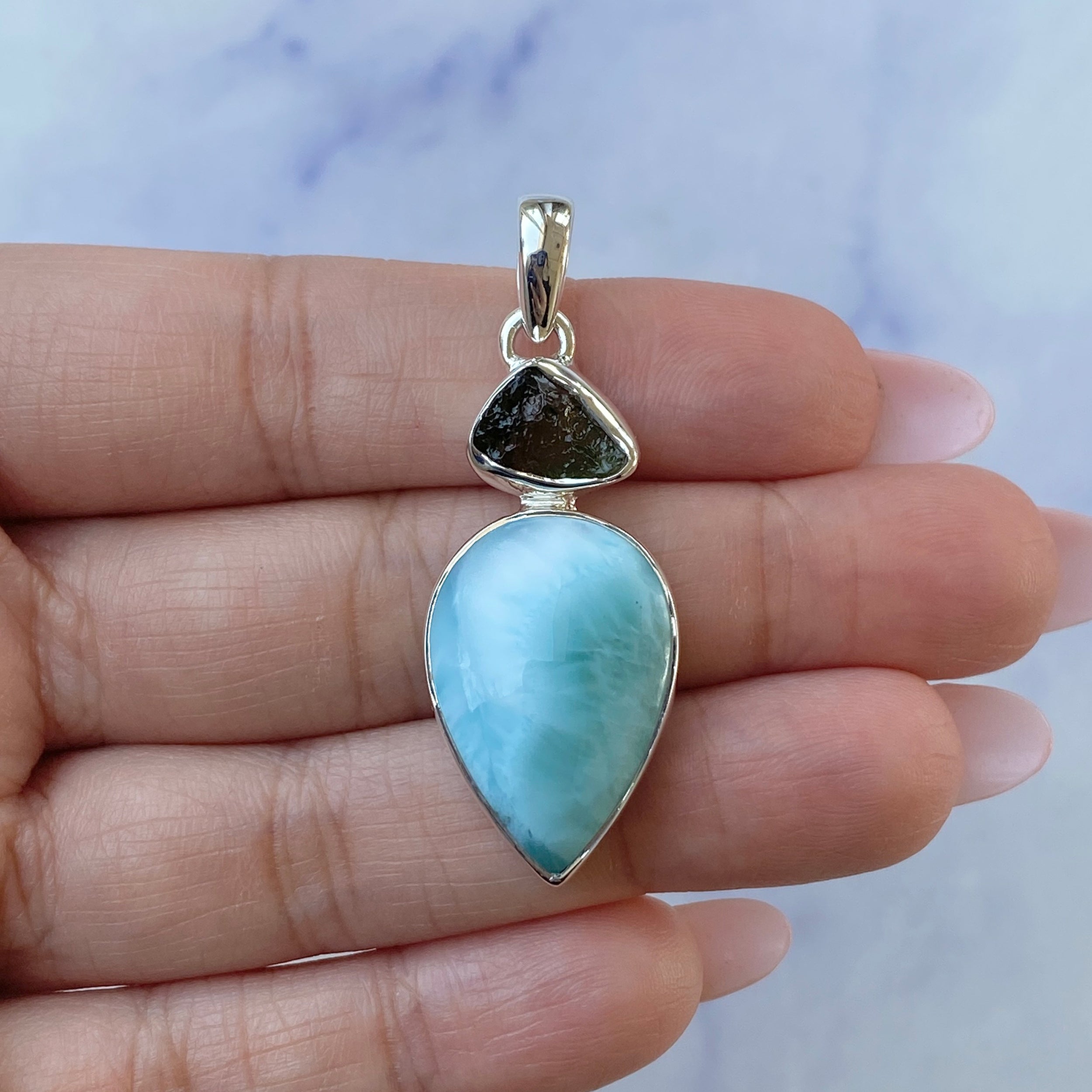 Larimar Pendant-(LAR-P-97.)