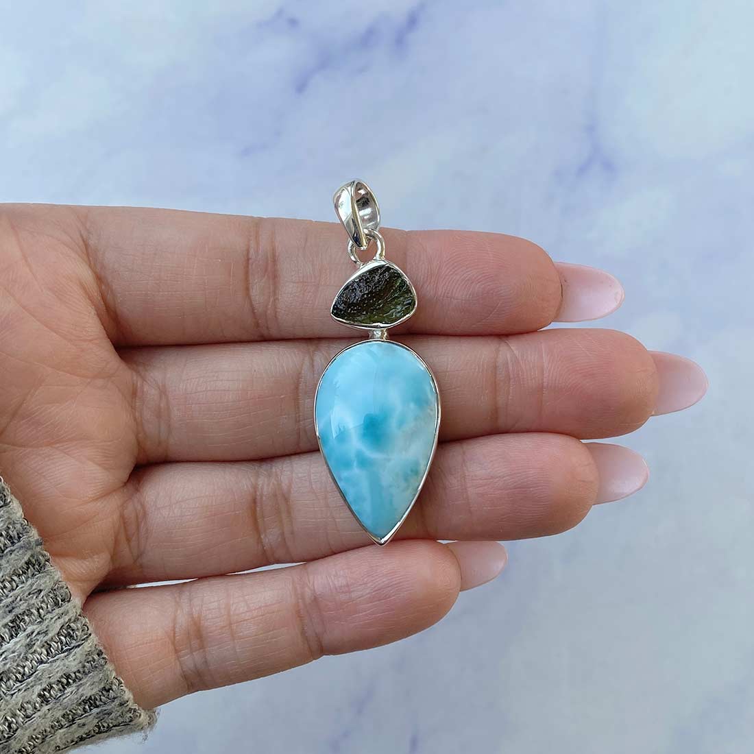 Larimar Pendant-(LAR-P-98.)