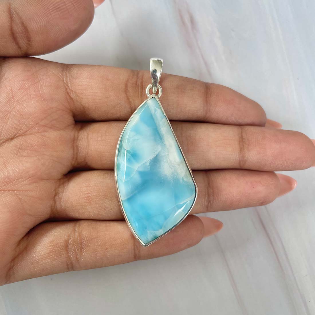 Larimar Pendant-(LAR-P-985.)