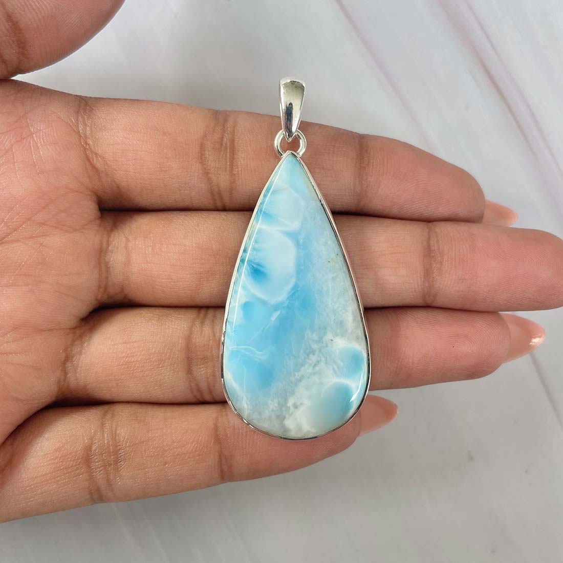 Larimar Pendant-(LAR-P-986.)