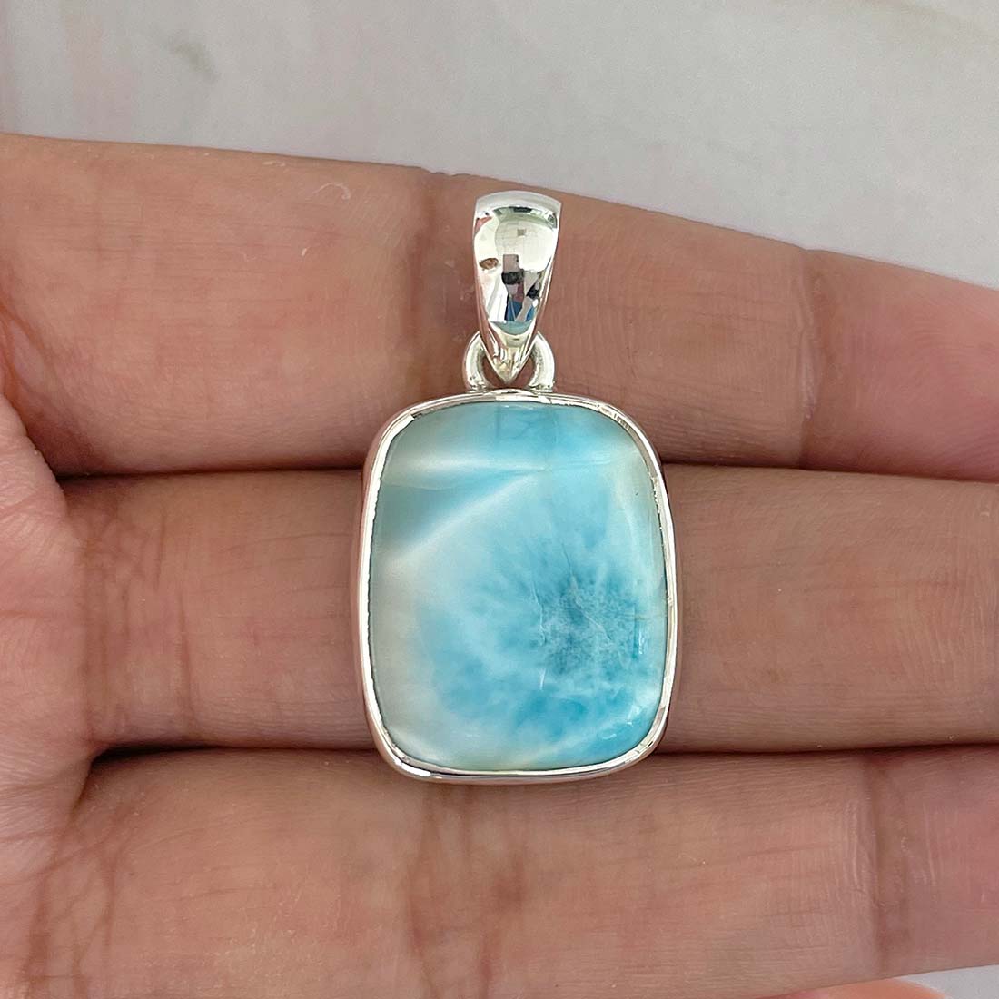 Larimar Pendant-(LAR-P-989.)