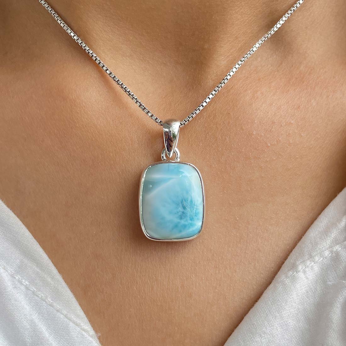 Larimar Pendant-(LAR-P-989.)