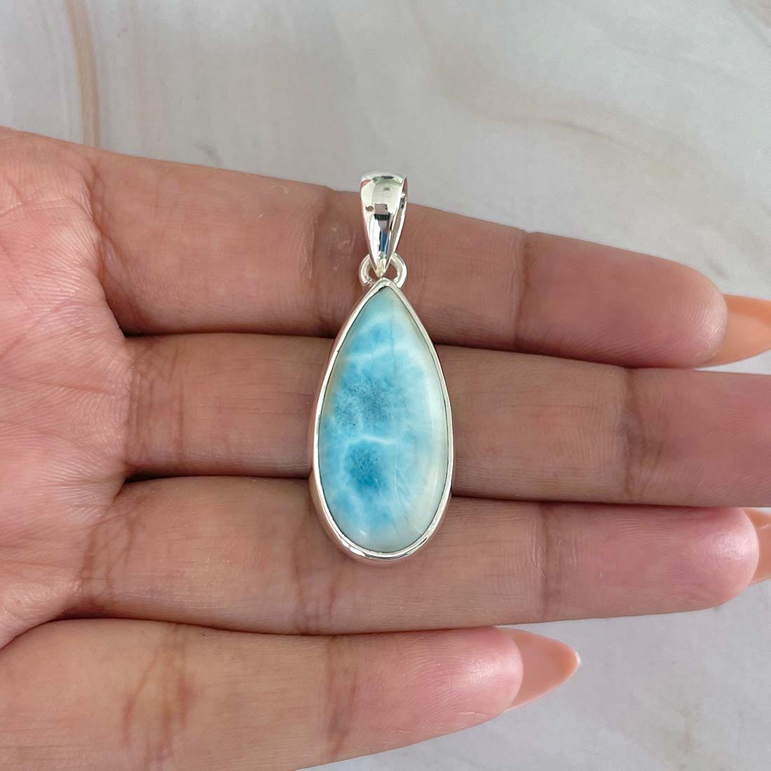 Larimar Pendant-(LAR-P-993.)