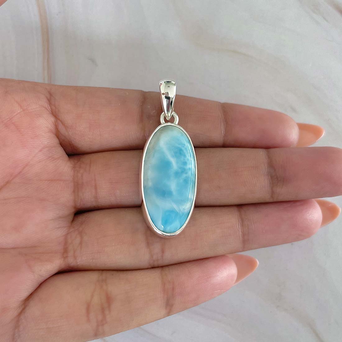 Larimar Pendant-(LAR-P-994.)