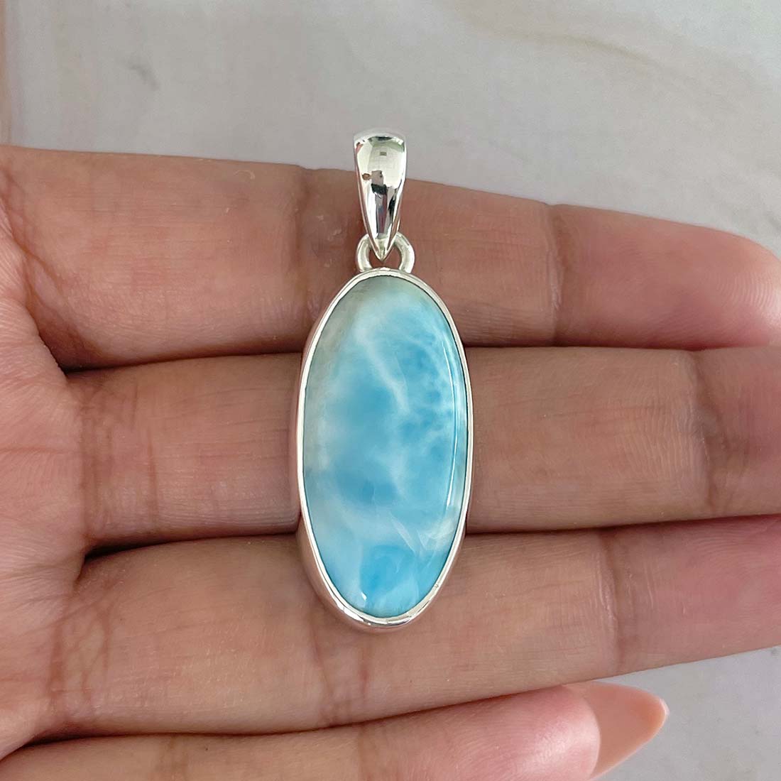 Larimar Pendant-(LAR-P-994.)