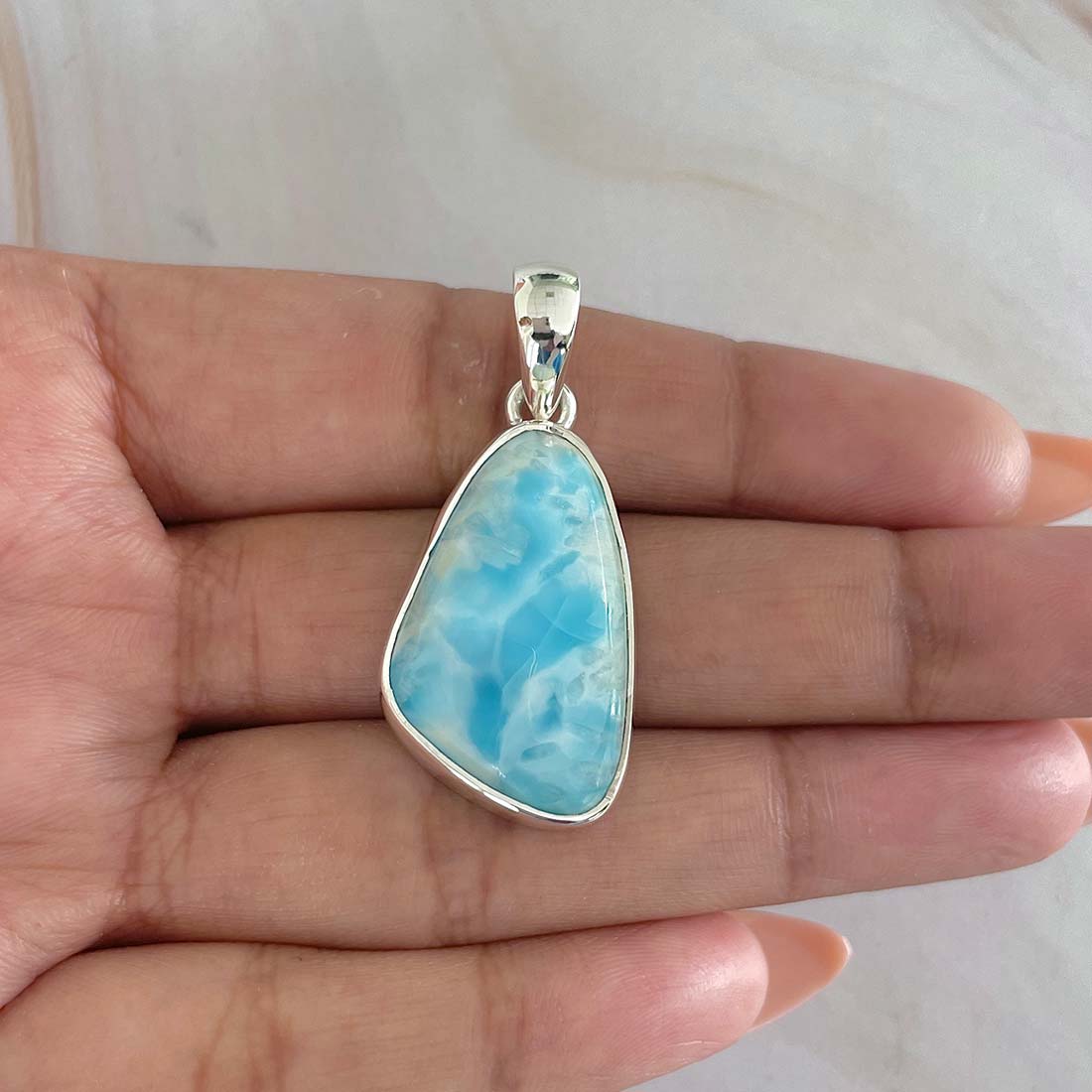 Larimar Pendant-(LAR-P-996.)
