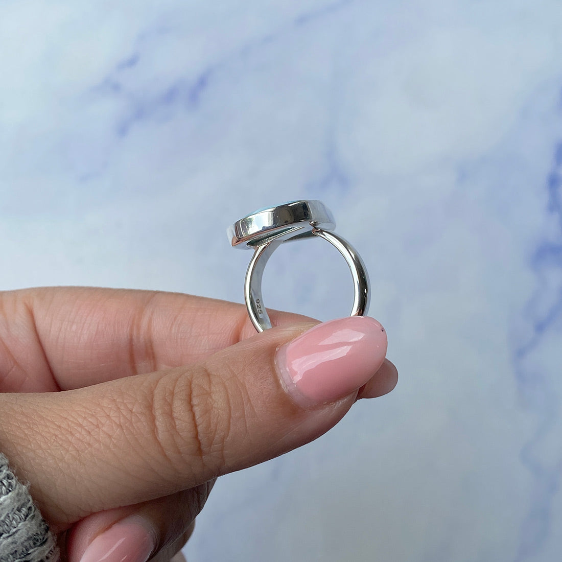 Larimar Adjustable Ring-(LAR-R-1003.)