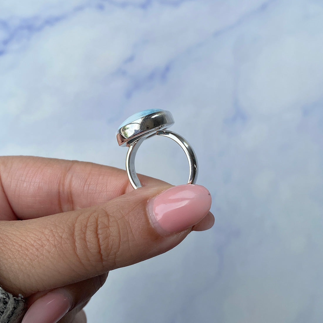 Larimar Adjustable Ring-(LAR-R-1008.)