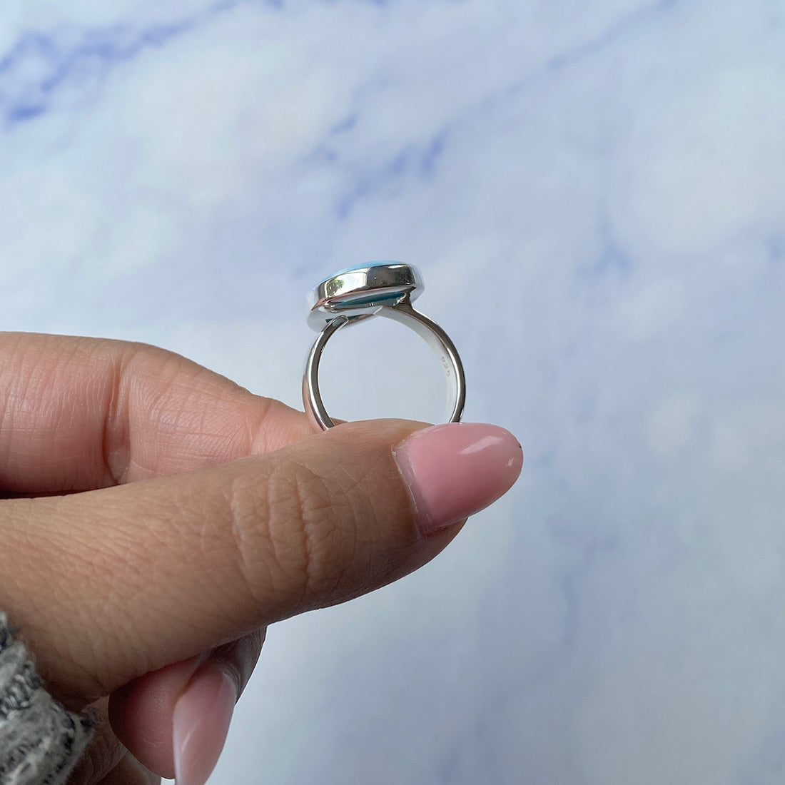 Larimar Adjustable Ring-(LAR-R-1009.)