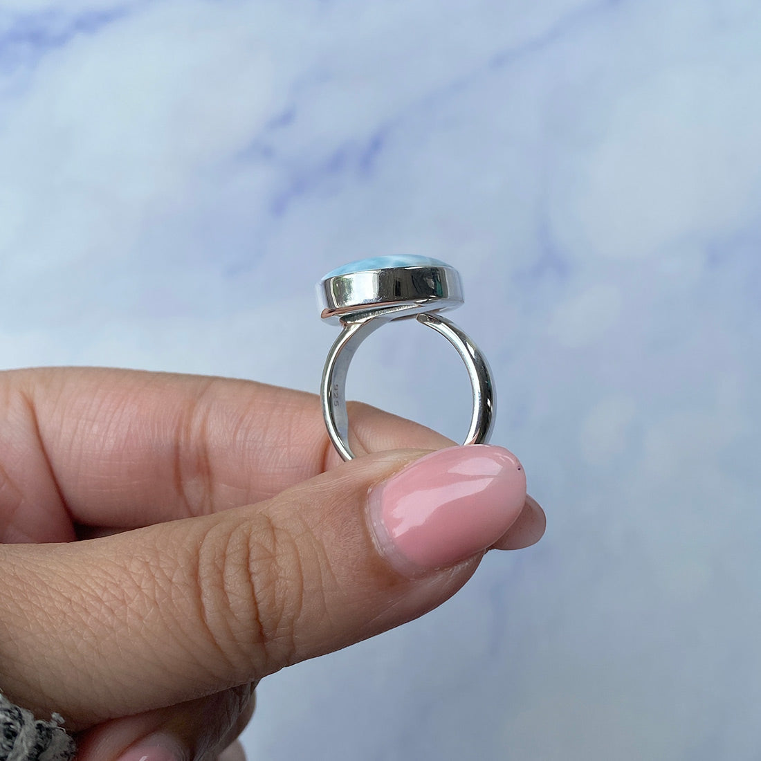 Larimar Adjustable Ring-(LAR-R-1013.)