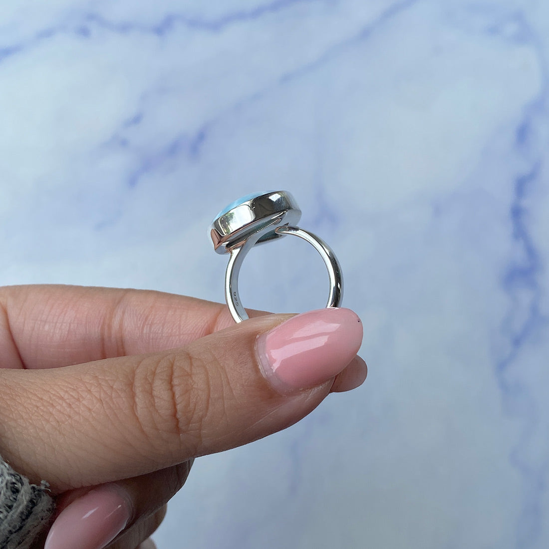 Larimar Adjustable Ring-(LAR-R-1014.)