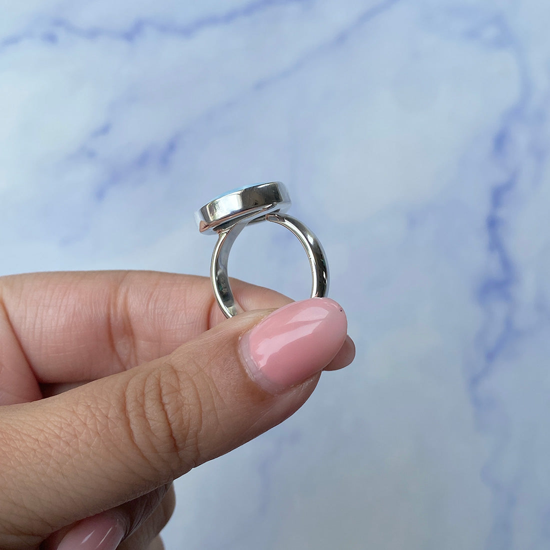 Larimar Adjustable Ring-(LAR-R-1017.)