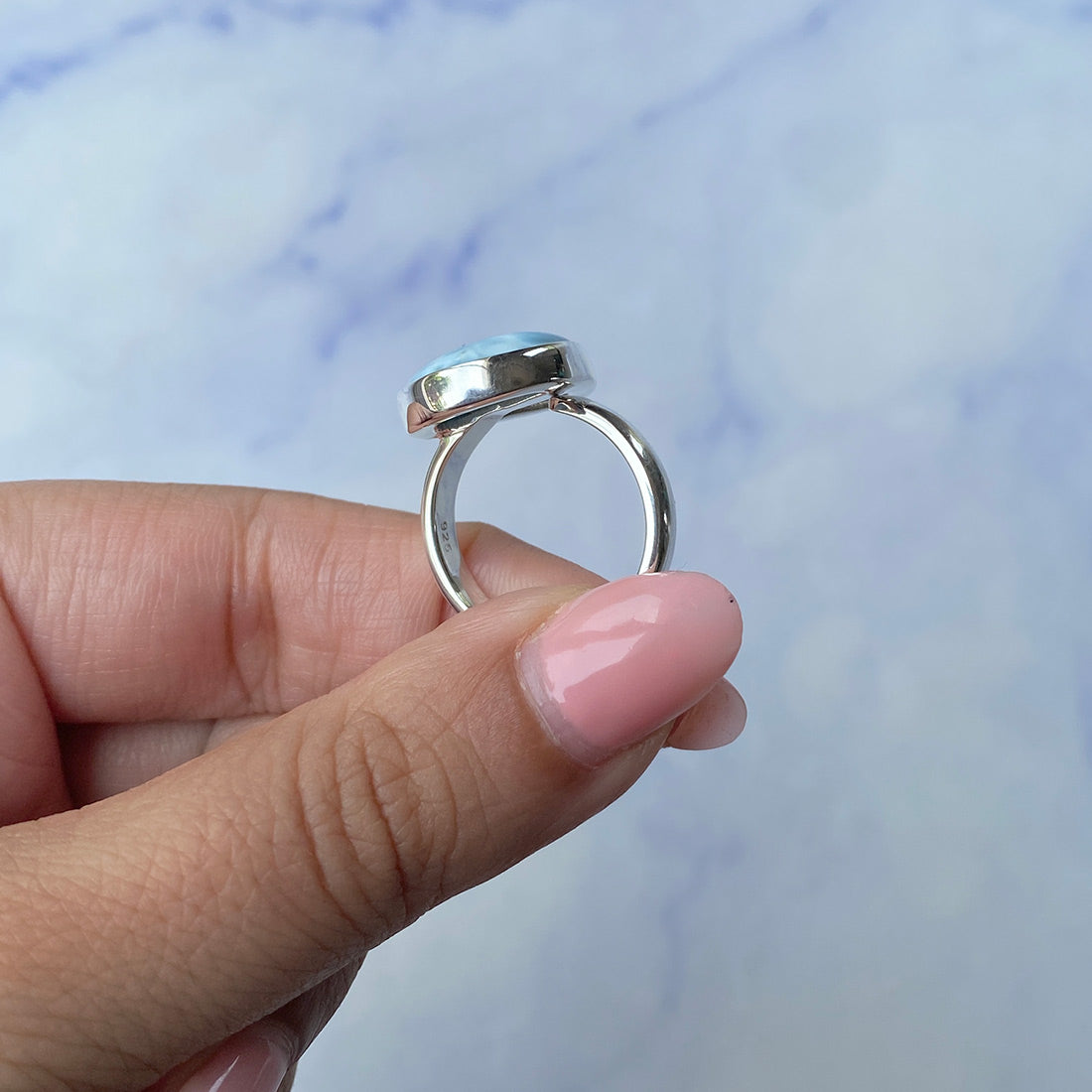 Larimar Adjustable Ring-(LAR-R-1019.)