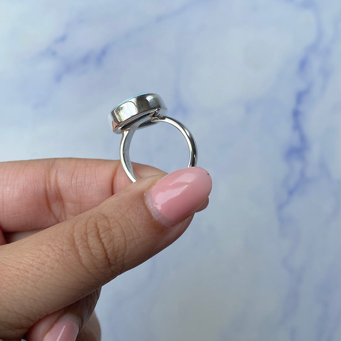 Larimar Adjustable Ring-(LAR-R-1020.)