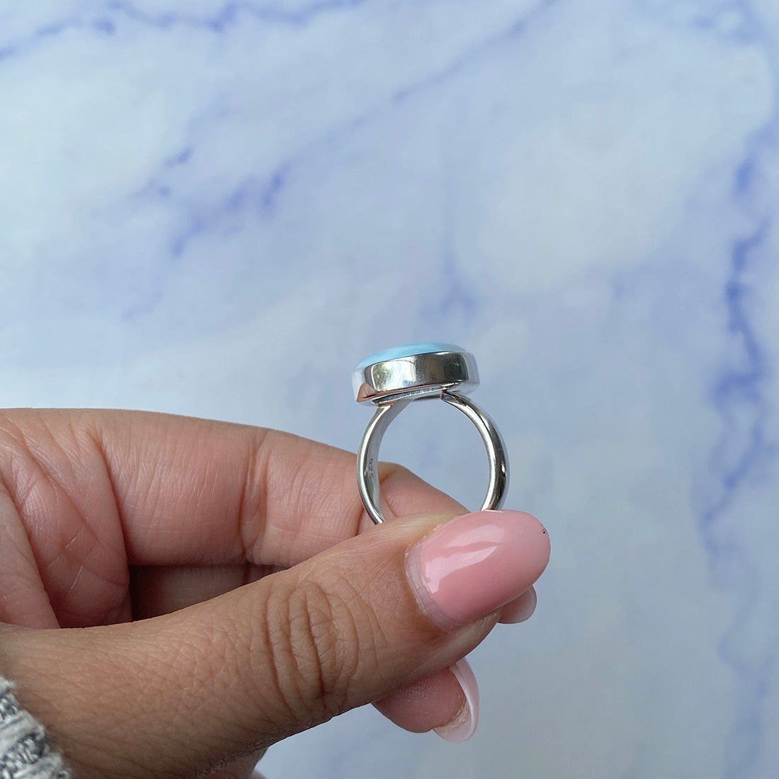 Larimar Adjustable Ring-(LAR-R-1022.)