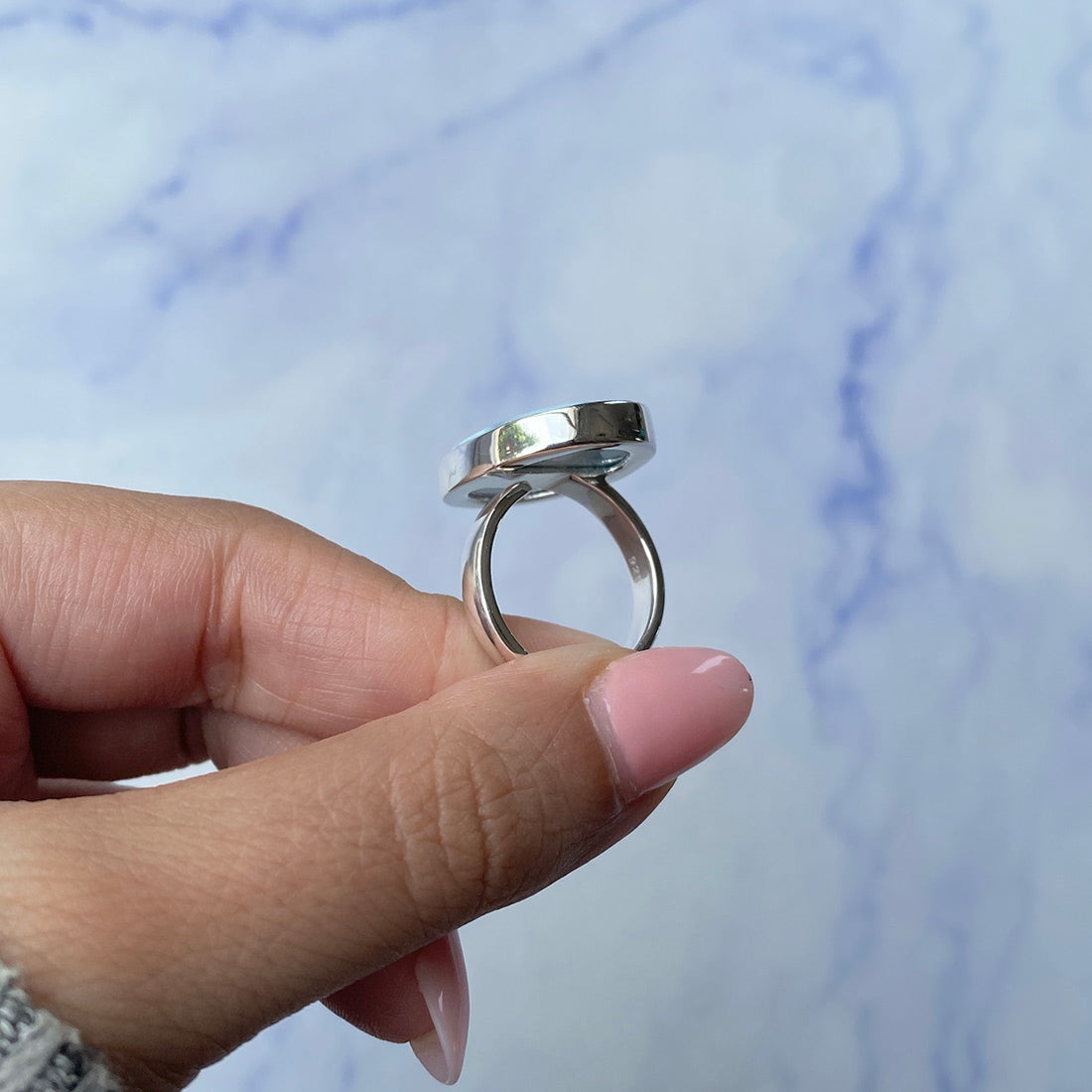 Larimar Adjustable Ring-(LAR-R-1027.)