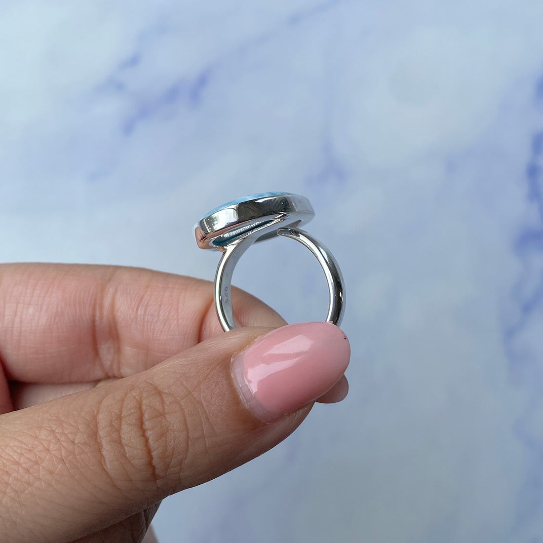 Larimar Adjustable Ring-(LAR-R-1029.)