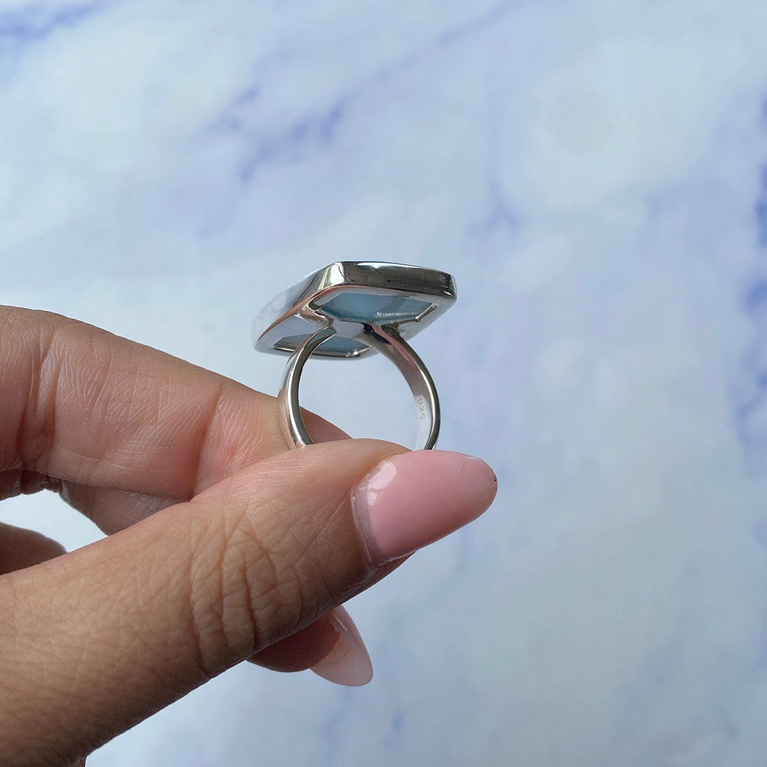 Larimar Adjustable Ring-(LAR-R-1031.)