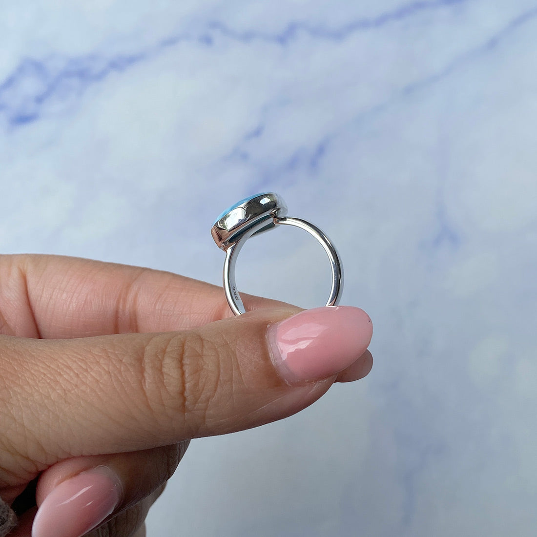 Larimar Adjustable Ring-(LAR-R-1032.)