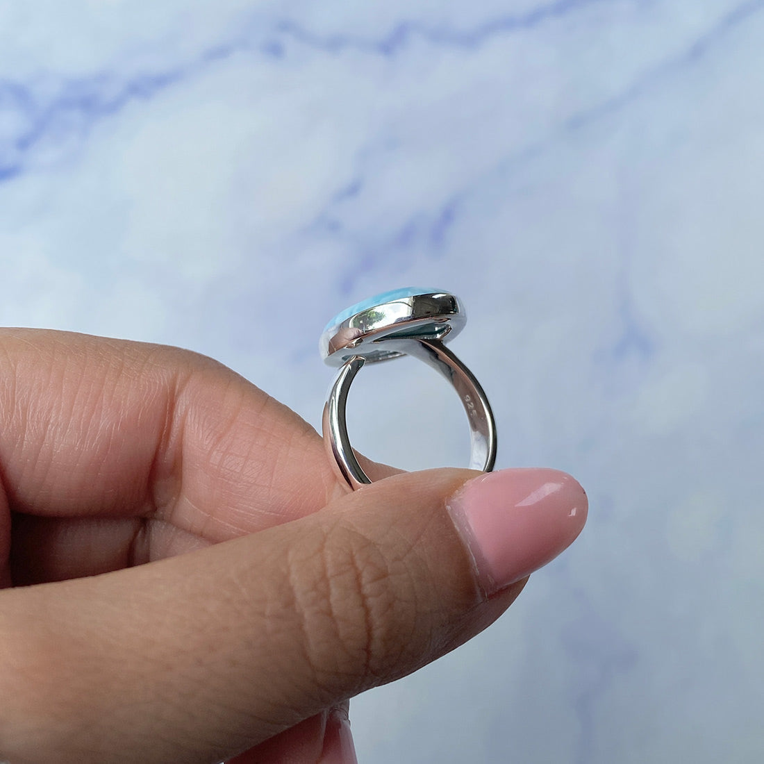 Larimar Adjustable Ring-(LAR-R-1036.)