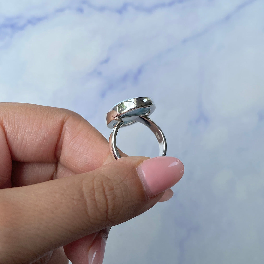 Larimar Adjustable Ring-(LAR-R-1037.)