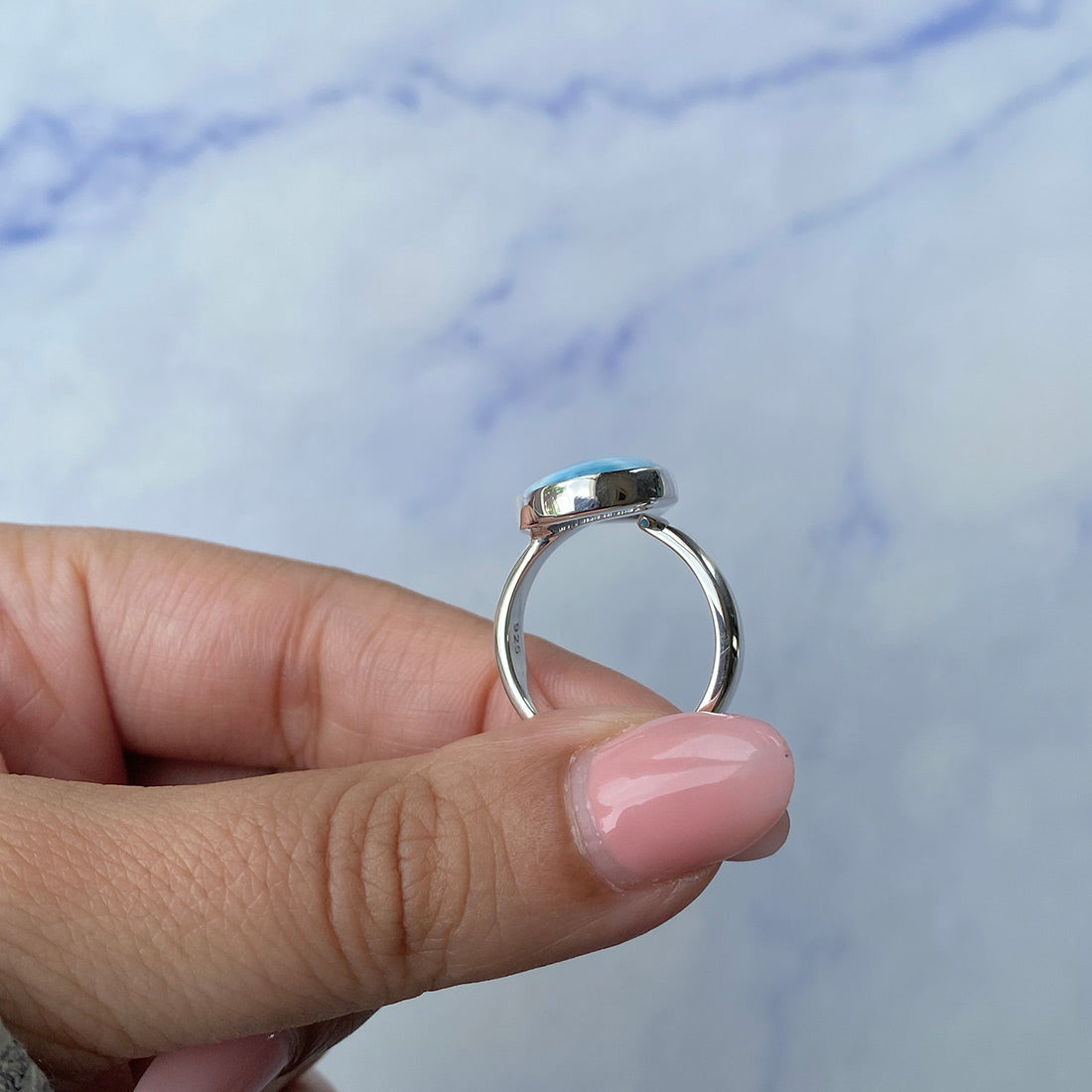 Larimar Adjustable Ring-(LAR-R-1039.)