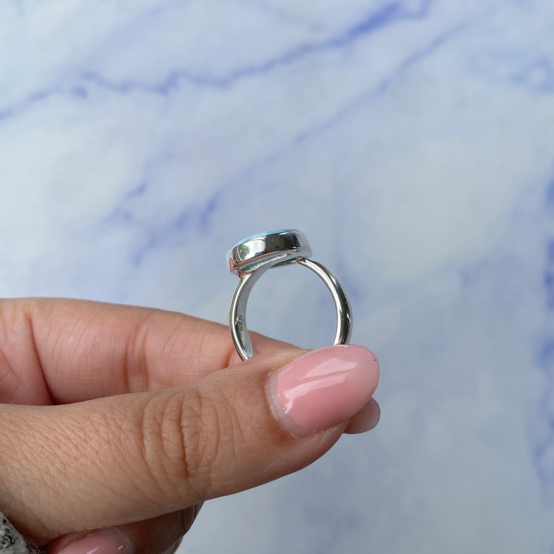 Larimar Adjustable Ring-(LAR-R-1040.)