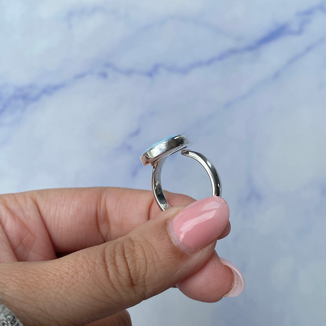 Larimar Adjustable Ring-(LAR-R-1044.)