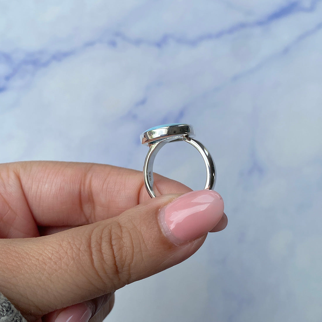 Larimar Adjustable Ring-(LAR-R-1045.)