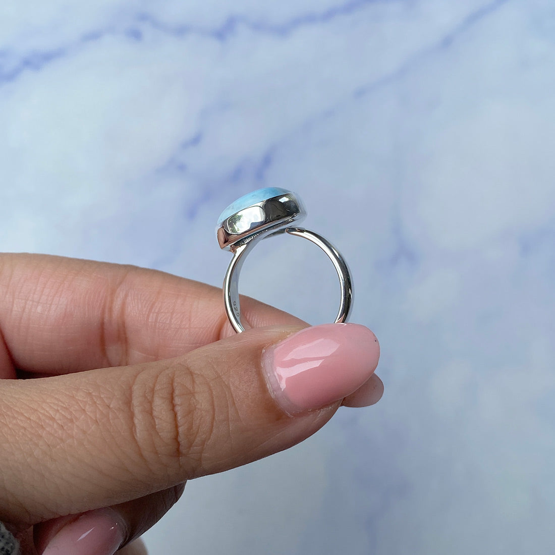 Larimar Adjustable Ring-(LAR-R-1047.)