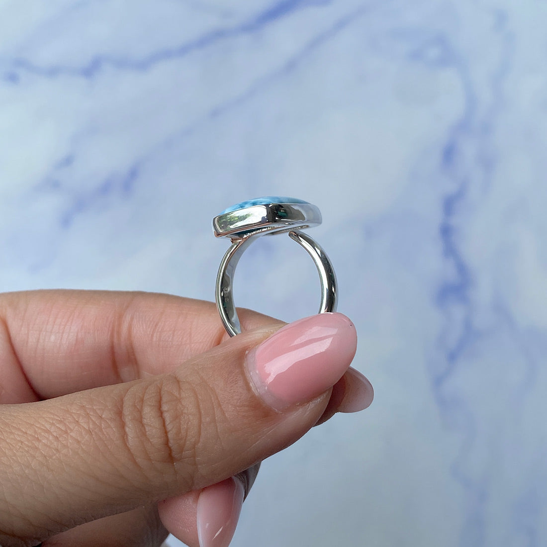 Larimar Adjustable Ring-(LAR-R-1048.)
