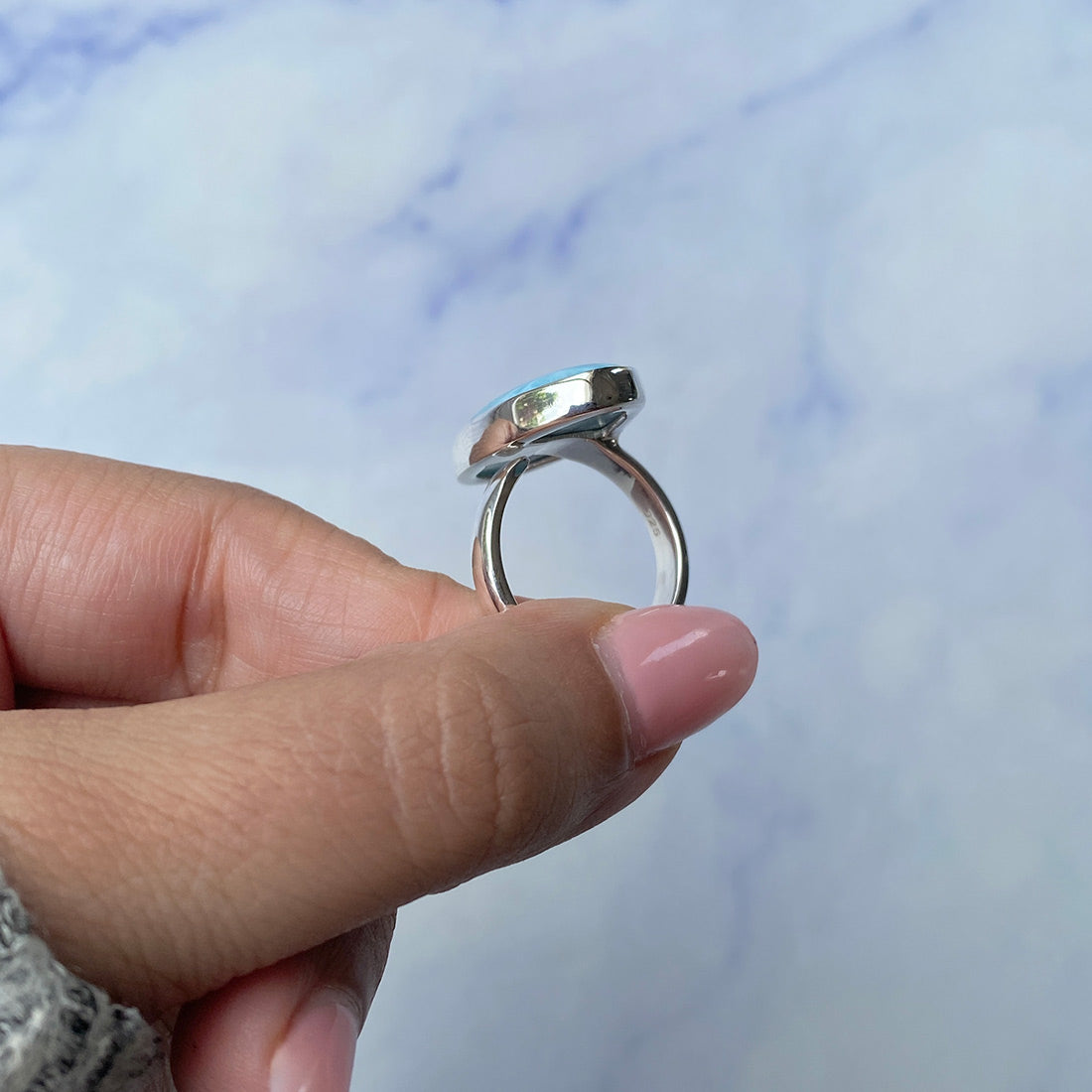 Larimar Adjustable Ring-(LAR-R-1049.)