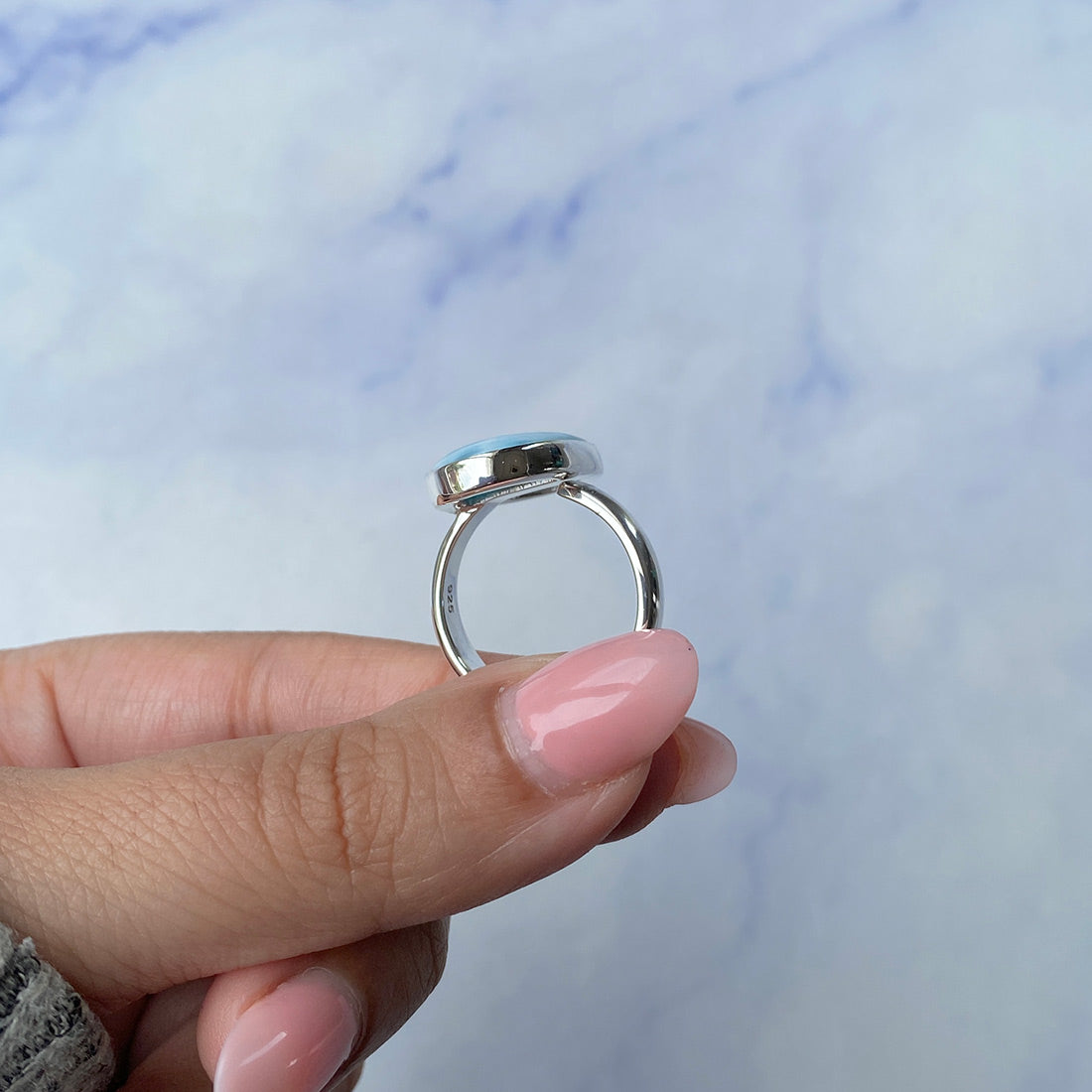 Larimar Adjustable Ring-(LAR-R-1050.)