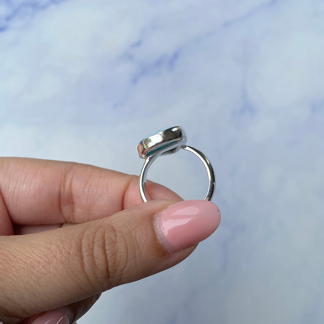 Larimar Adjustable Ring-(LAR-R-1051.)