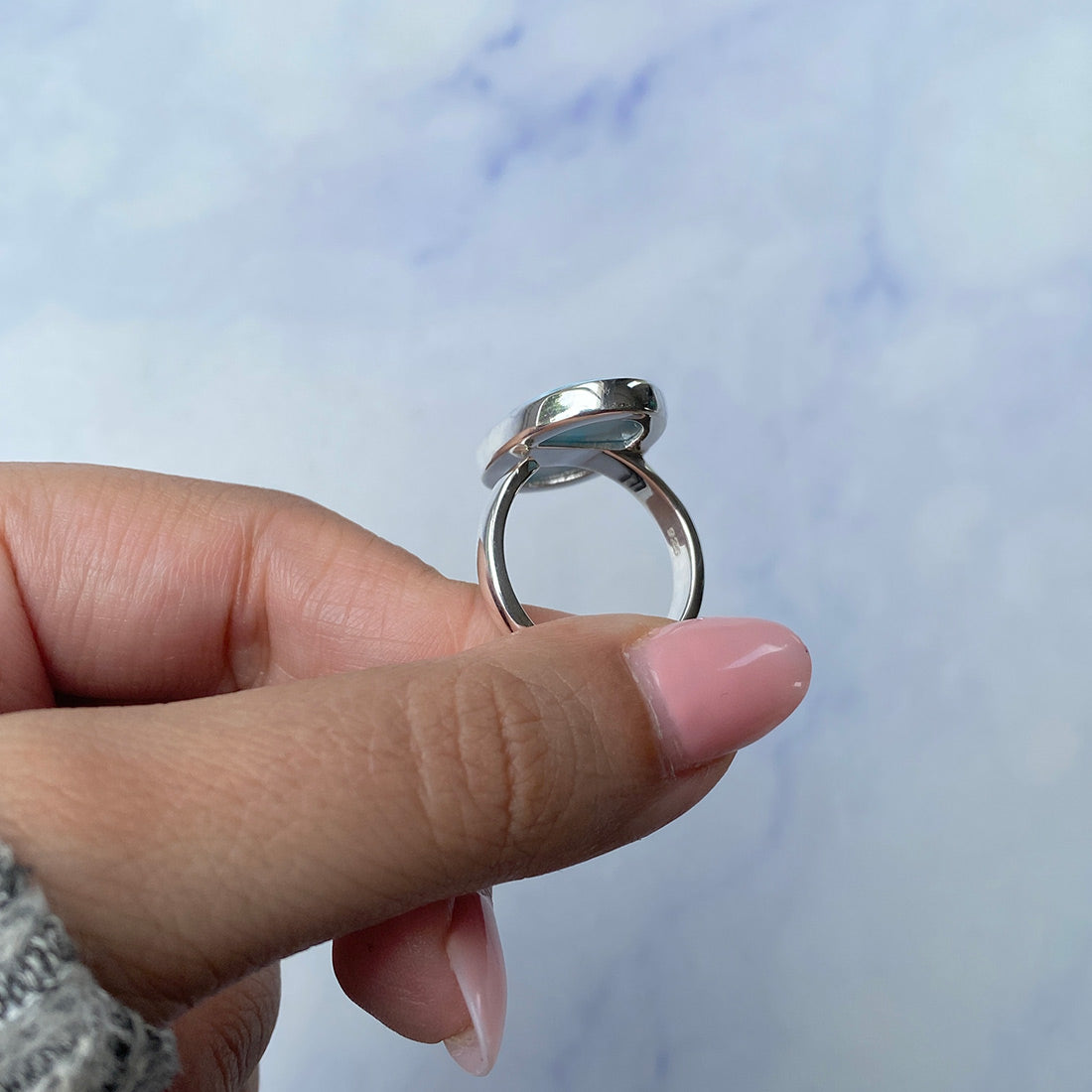 Larimar Adjustable Ring-(LAR-R-1052.)