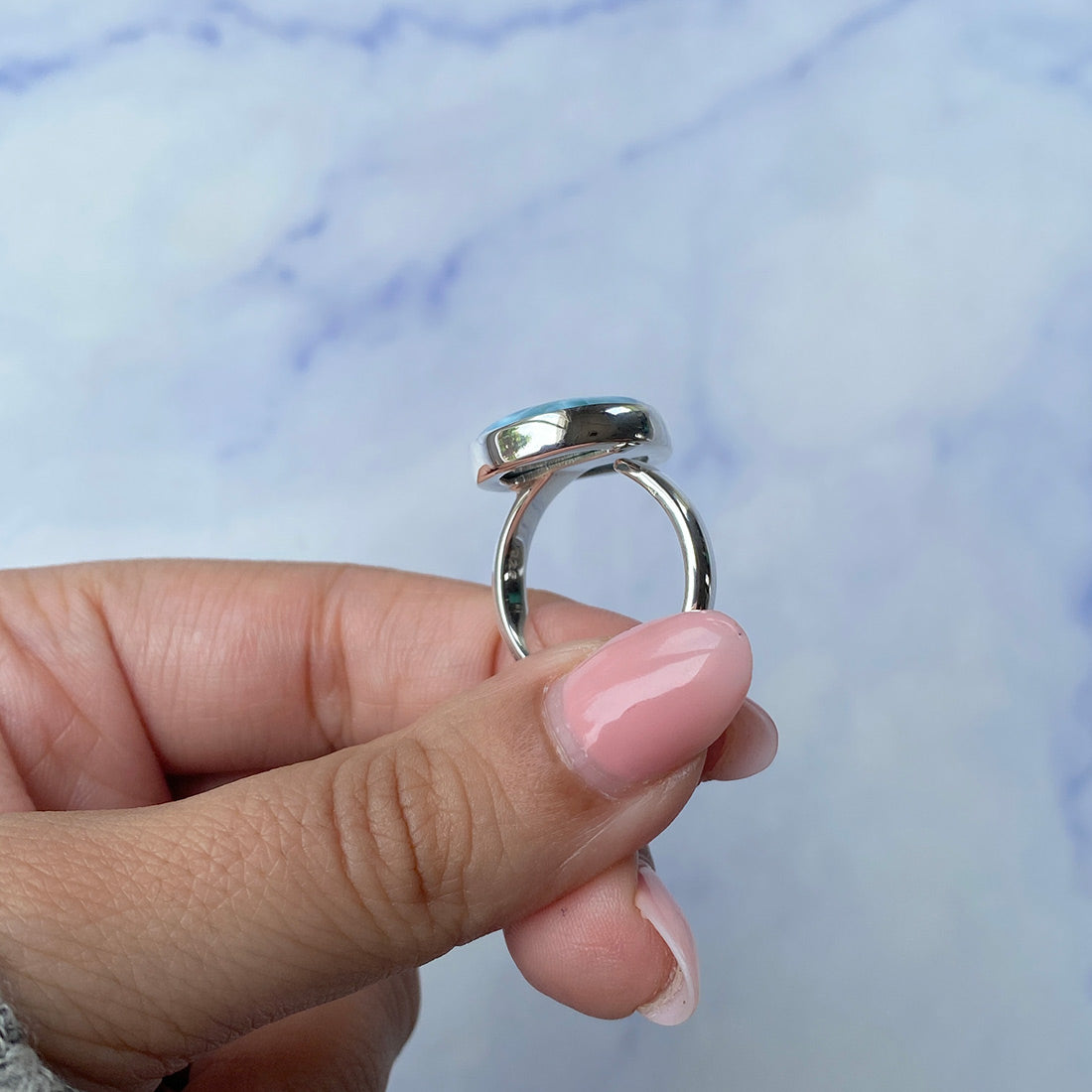 Larimar Adjustable Ring-(LAR-R-1054.)