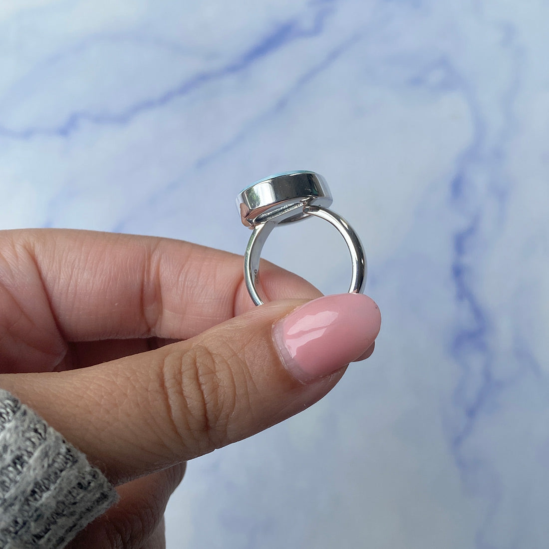 Larimar Adjustable Ring-(LAR-R-1057.)