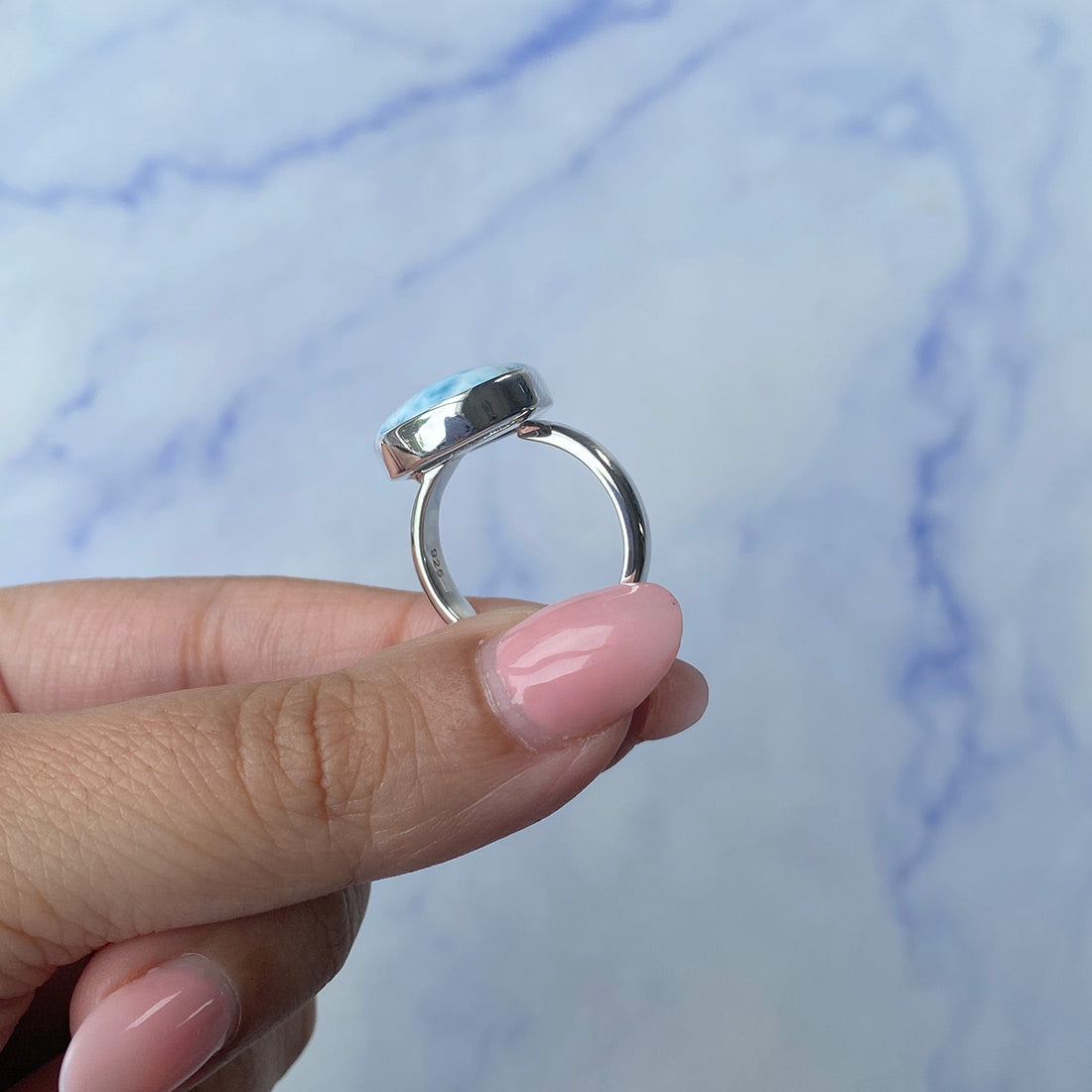 Larimar Adjustable Ring-(LAR-R-1058.)