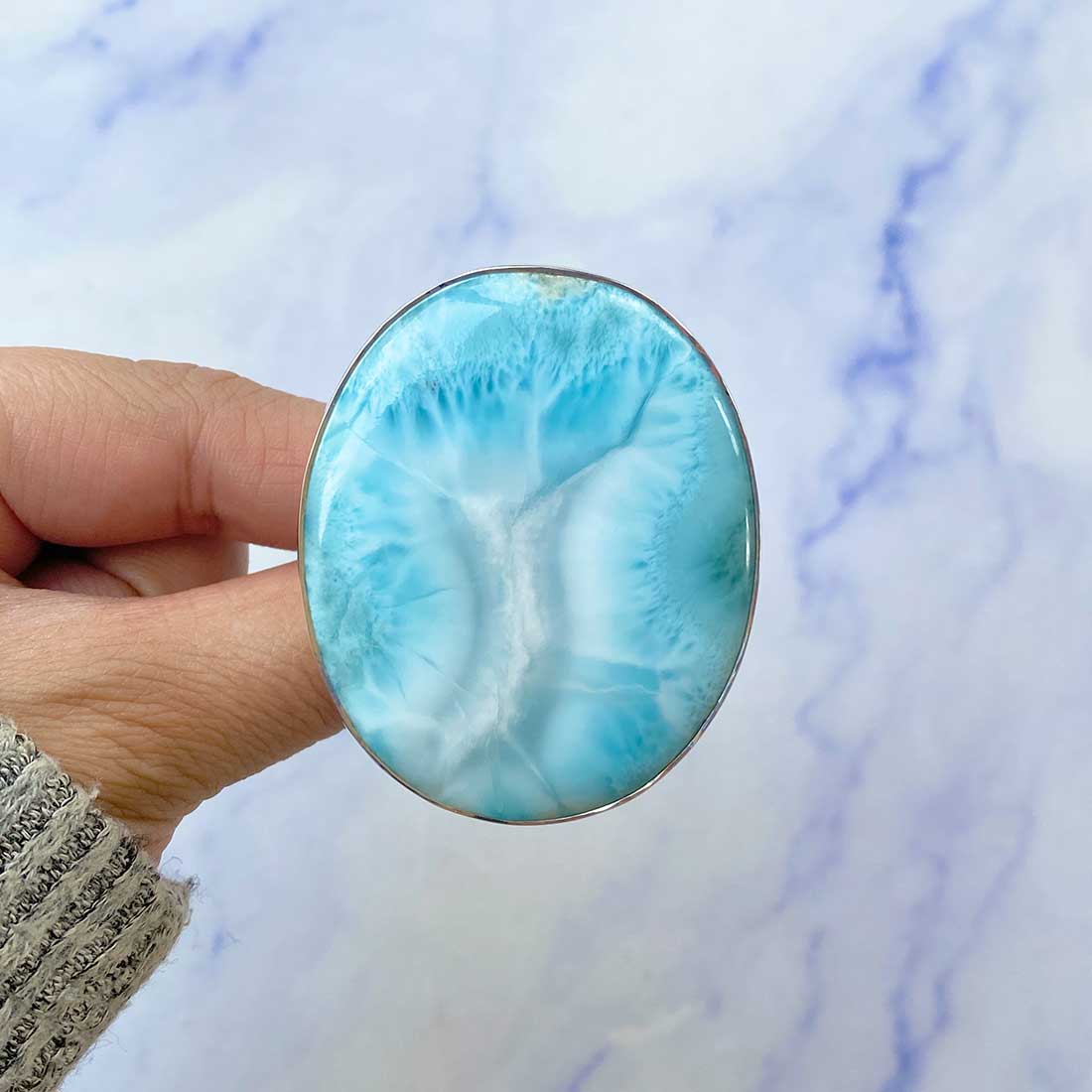 Larimar Adjustable Ring-(LAR-R-106.)